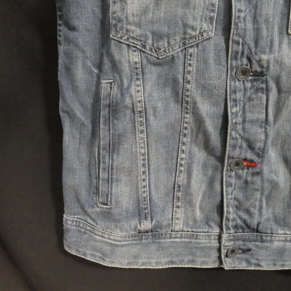 GUESS - Los Angeles | medium | Button-Up Closure | Blue Denim Vest - Picture 8 of 14